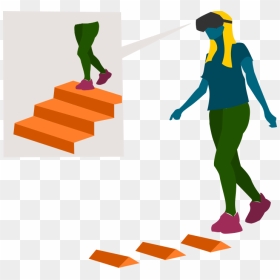 Virtual Reality Stairs, HD Png Download - staircase png