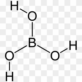 Structure Boric Acid, HD Png Download - acid png
