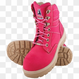 522760 Pnk Rp0suzzwsrug - Pink Steel Blue Work Boots, HD Png Download - ladies footwear png