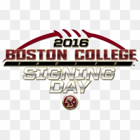 Boston College Football Signing Day Logo View Full - Graphics, HD Png Download - boston college logo png