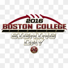 Boston College Football Signing Day Logo View Full - Graphics, HD Png Download - boston college logo png
