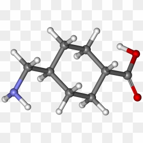 Tranexamic Acid Ball And Stick - Tranexamic Acid Chemical Structure, HD Png Download - acid png