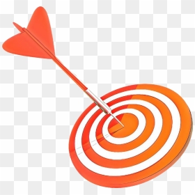 Darts Arrow Png Free Download - Bull's Eye Target Clip Art, Transparent Png - orange arrow png