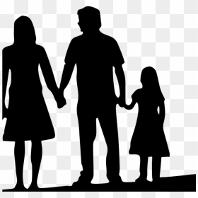 Free Family Silhouette Clip Art 19 4 Person Family - Family Silhouette Clipart Png, Transparent Png - black person png