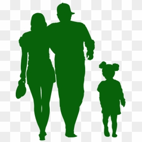 Silhouette, HD Png Download - family walking png