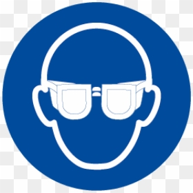 Uso Obligatorio De Gafas - Eye Protection Must Be Worn Sign, HD Png Download - lentes png
