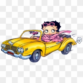Transparent Clipart Voiture - Betty Boop En Voiture, HD Png Download - betty boop png