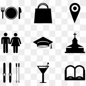 Google Map Icon Silhouette, HD Png Download - pin icon png