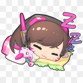 #dva #chibi #cute #overwatch #cutegirl #chibigirl #sleepygirl - Dva Chibi Overwatch, HD Png Download - overwatch dva png