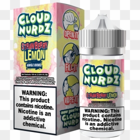 Cloud Nurdz Strawberry Lemon Iced, HD Png Download - vape cloud png