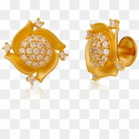 Charming Swirls Zircon Earrings - Khuyên Tai Vàng Cho Mẹ, HD Png Download - gold swirls png