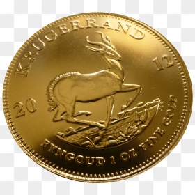 Gold Coin Png Transparent Image - Krugerrand Gold Png, Png Download - indian coin png