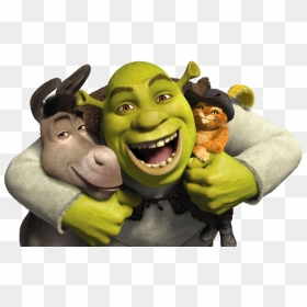 Shrek And Donkey Png Clip Art Transparent - Shrek Donkey Puss N Boots, Png Download - mlg shrek png
