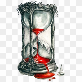 Broken Hourglass Png Clipart - Broken Hourglass Tattoo Designs, Transparent Png - broken png
