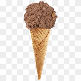 Chocolate Peanut Butter Ice Cream Cone, HD Png Download - ice cream emoji png
