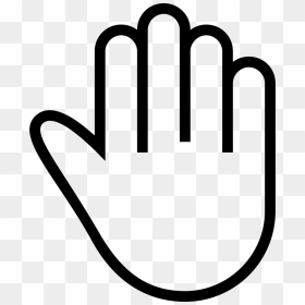 High Five Stroke Gesture Symbol - Icono Mano Png, Transparent Png - high five png
