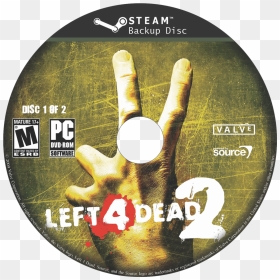 Left 4 Dead - Xbox 360 Game Disc, HD Png Download - left 4 dead 2 png