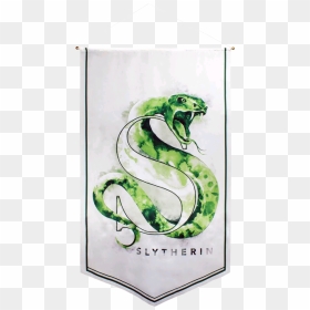 Slytherin Watercolour Satin Banner - Harry Potter Slytherin Poster, HD Png Download - slytherin png