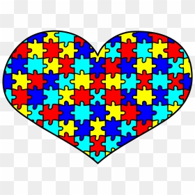 Transparent Autism Puzzle Piece Heart, HD Png Download - autism png