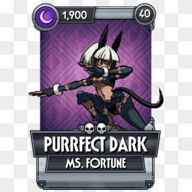 Skullgirls Robo Fortune Blue, HD Png Download - dark png