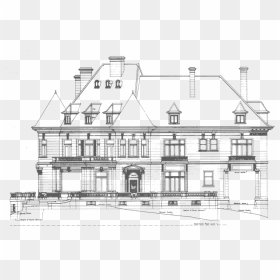 Pittock Mansion Blueprint - Mansion Drawing Png, Transparent Png - blueprint png
