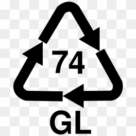 No74 Gls Light Sort Glass Recycling Logo - Glass Recycling Logo, HD Png Download - recycling logo png