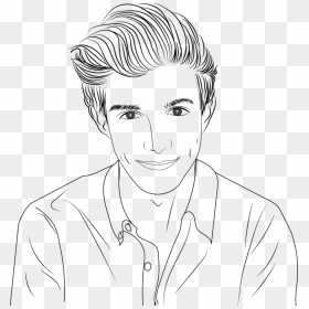 Line Art Portrait, HD Png Download - fetty wap png