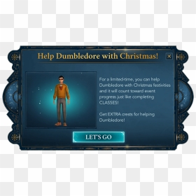 Hogwarts Mystery Winter Update Help Dumbledore - Hogwarts Mystery Christmas 2019, HD Png Download - dumbledore png