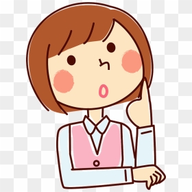 Business Woman Think Clipart - 返信 用 封筒 書き方 自分 宛, HD Png Download - think png