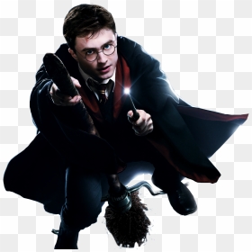 Harry Potter Is The Main Protagonist Of The Harry Potter - Harry Potter Broom Flying, HD Png Download - dumbledore png