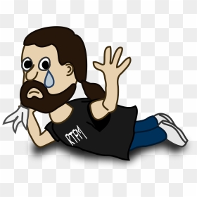 Bye Clip Arts - Cartoon Person Crying Png, Transparent Png - bye png