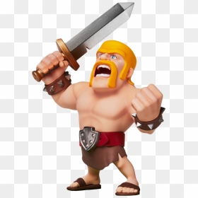 Supercell Barbarian , Png Download - Clash Royale Render Png, Transparent Png - barbarian png