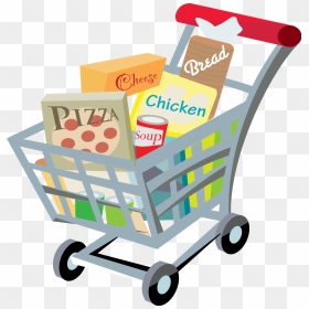 Free Download Of Shopping Cart Icon Png - Grocery Shopping Clipart, Transparent Png - cart icon png