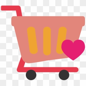 Girl Shopping Cart Transparent Png, Png Download - cart icon png