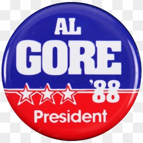Al Gore 88 Campaign Button - Circle, HD Png Download - gore png