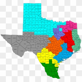 Map, HD Png Download - texas map png