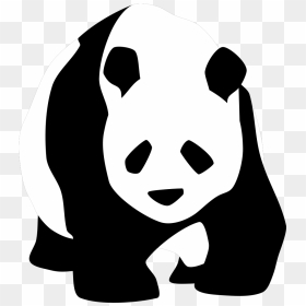 Giant Panda Svg Clip Arts - Panda Clip Art Black And White, HD Png Download - giant png