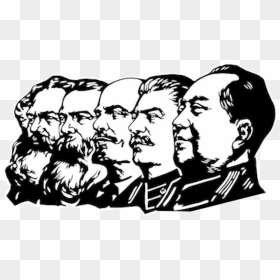 Marxism Vs Leninism Chart - Stalin Lenin Trotsky Marx, HD Png Download - karl marx png
