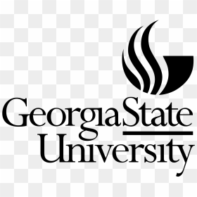 Georgia State University Logo Black And White, HD Png Download - georgia logo png