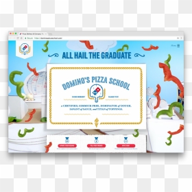 Dominospizzaschool - Cartoon, HD Png Download - dominos png