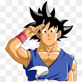 Goku Clipart File - Goku Salute, HD Png Download - bye png