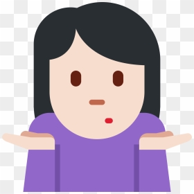 Man Shrugging Emoji Png , Png Download - 🤷 ♀ Meaning, Transparent Png - shrug emoji png