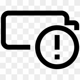 Transparent Battery Icons Png - Icon, Png Download - alert png