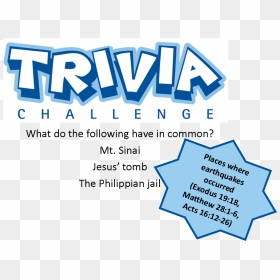 Answer To Previous Trivia Challenge - Trivia Challenge, HD Png Download - trivia png