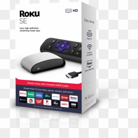 Roku Se Streaming Media Player Black Roku 3930se, HD Png Download - roku png