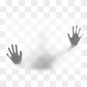 Ghost Person Shade Child Fear Shadow Clipart - Ghost Behind The Glass, HD Png Download - shade png