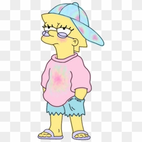 Aesthetic Clipart Lisa Simpson - Aesthetic Lisa Simpson Drawing, HD Png Download - lisa png