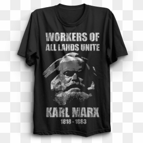Karl Marx T Shirt, HD Png Download - karl marx png