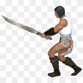 Sword Clipart , Png Download - Action Figure, Transparent Png - barbarian png
