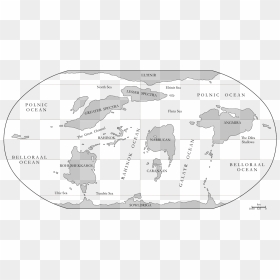 Map, HD Png Download - continents png